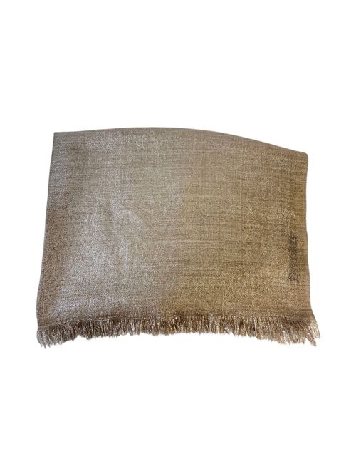 sciarpa donna in lurex beige Gaynor Bongard | MAGICBEIGE